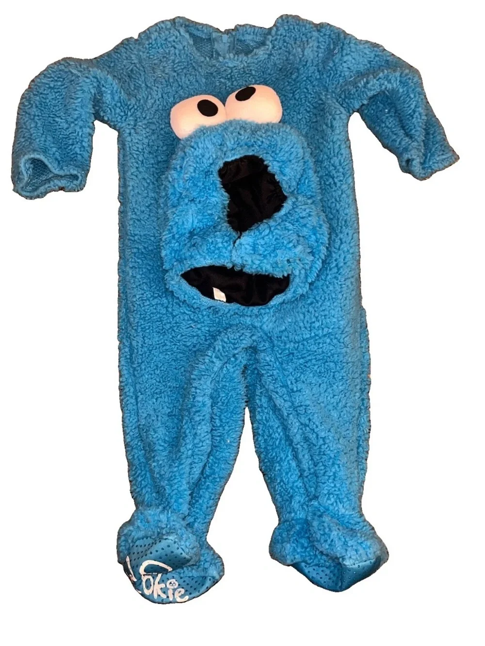 Spirit Halloween Baby Cookie Monster Sesame Street Costume 6-12 Months